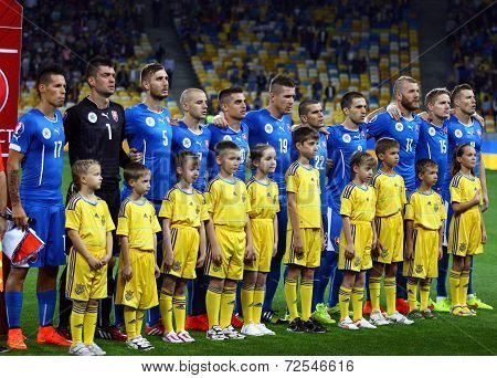 Euro 2016 Qualifying Game Ukraine Vs Slovakia