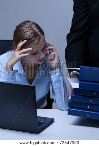 Overworked Employee