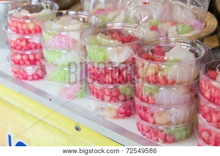 Stuffed Water Chestnut In Take Home Packaging