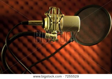 Condenserw mikrofon med Shock Mount