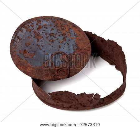 Frame Of Rusty Tin Can