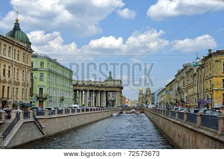 Historical Part Of Saint Petersburg, Russia