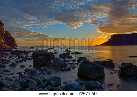 The Talisker bay after sunset