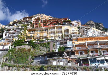 Picturesque view of village Positano, Italy
