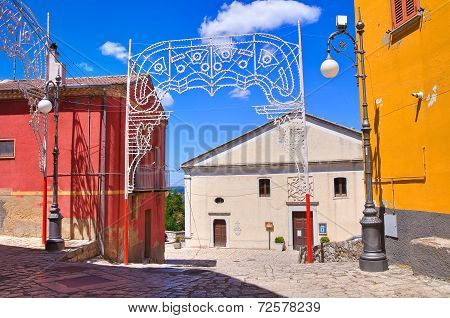 Alleyway. Pietragalla. Basilicata. Southern Italy.