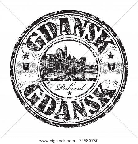 Gdansk grunge rubber stamp