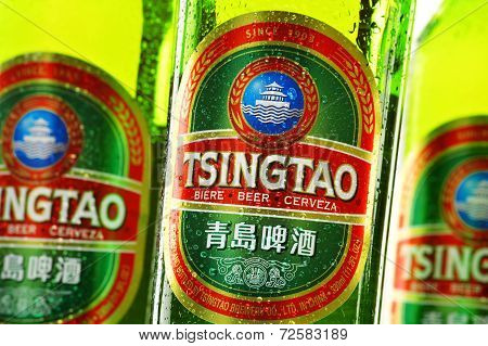 Composition With Bottles Of Tsingtao Beer