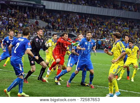 Uefa Euro 2016 Qualifying Game Ukraine Vs Slovakia