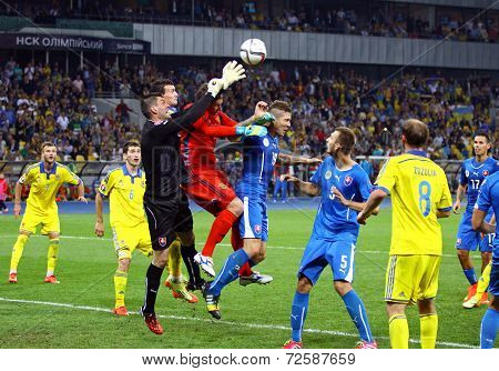 Uefa Euro 2016 Qualifying Game Ukraine Vs Slovakia