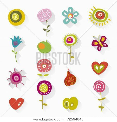 floral element  set