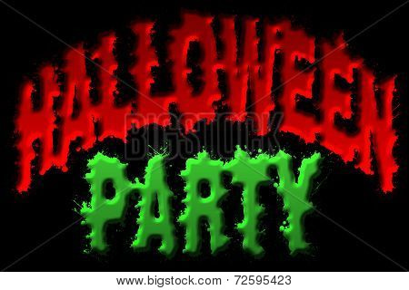 Halloween Party Title Art