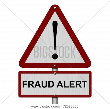 Fraud Alert Caution Sign