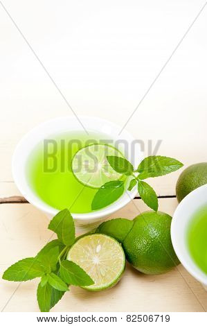 Mint Infusion Tea Tisane With Lime