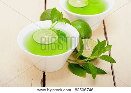 Mint Infusion Tea Tisane With Lime