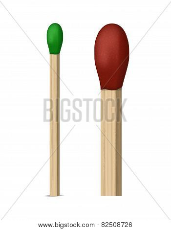 Match. Vector illustration