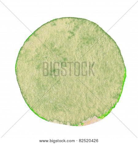 Beautiful Watercolor Stain - Art Hand Paint Isolated On White Background. Abstract Watercolor Design