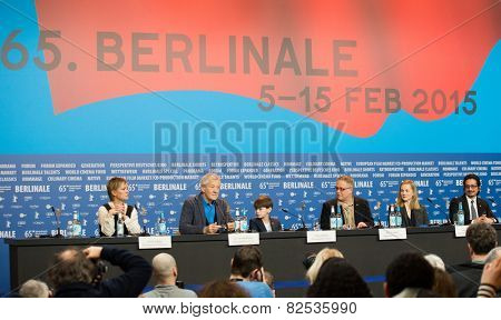 BERLIN, GERMANY - FEBRUARY 08: Sir Ian McKellen attends the 'Mr. Holmes' press conference. 65th Berlinale International Film Festival at Grand Hyatt Hotel on February 8, 2015 in Berlin, Germany.