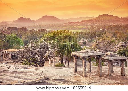 Nature And Ruins In Hampi