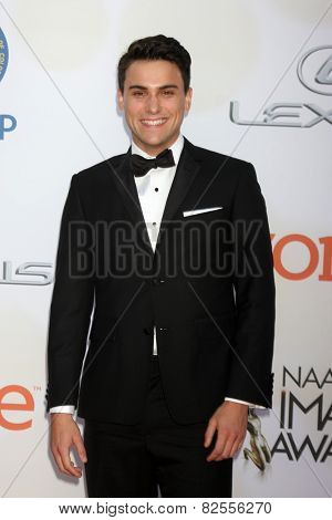 LOS ANGELES - FEB 6:  Jack Falahee at the 46th NAACP Image Awards Arrivals at a Pasadena Convention Center on February 6, 2015 in Pasadena, CA
