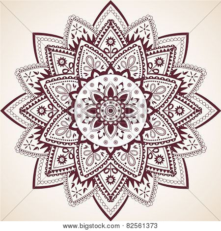 Beautiful Mandala Decor Vector Element