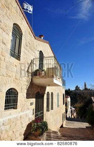 Yemin Moshe neighborhood in Jerusalem Israel