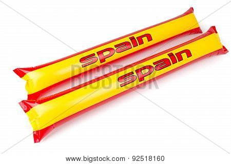 Fans Thundersticks - Spain Football Isolated