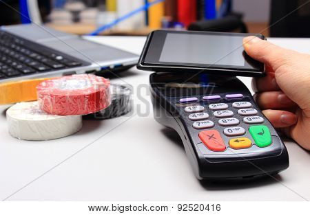 Paying With Nfc Technology On Mobile Phone