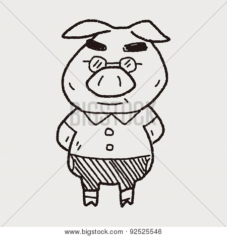 Three Little Pigs Doodle