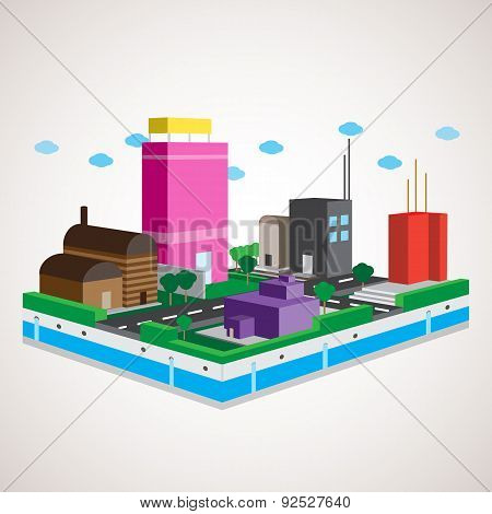 3d model city