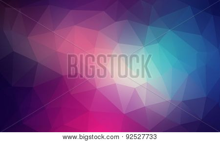 Abstract 2D geometric colorful background flat style