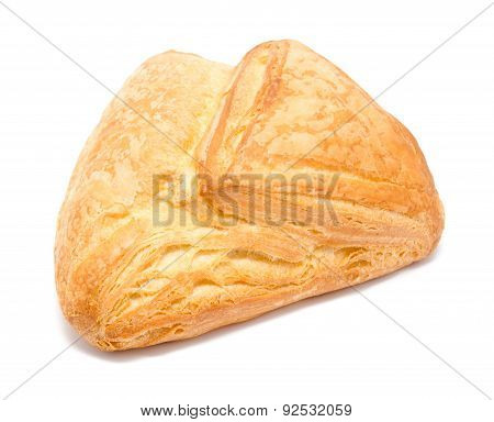 Fresh Puff Pastry Isolated On A White