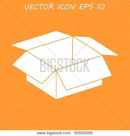 Box Vector Illustration. Flat Design Style