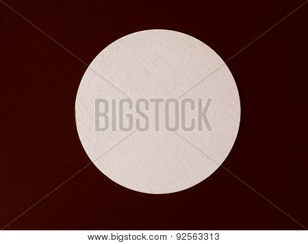 Retro Look Beermat Drink Coaster