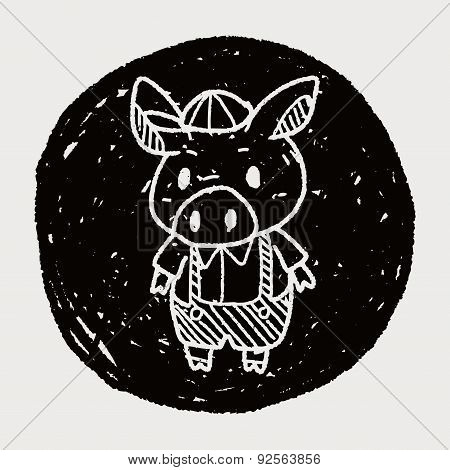 Three Little Pigs Doodle