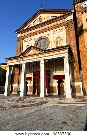 Parabiago In  The Old   Church Brick Tower  Italy  Lombardy