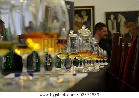 The alcohol glasses