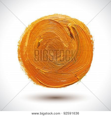 Abstract Orange Shape