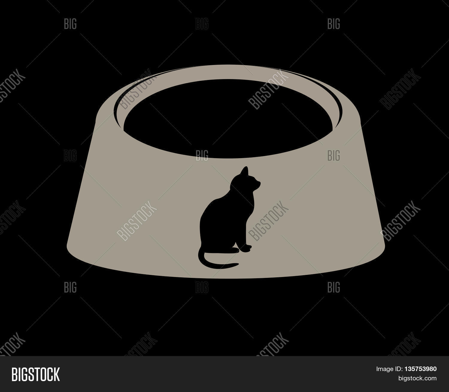 Empty Pet Cat Food Bowl Dish Image & Photo Bigstock