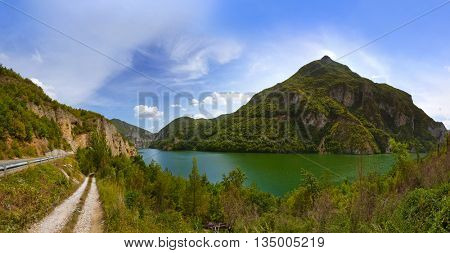 Drina river near Visegrad - Bosnia and Herzegovina - nature travel background