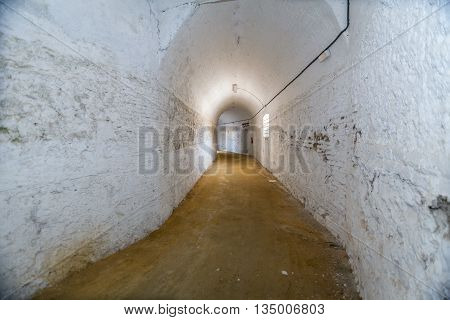 Cabra Spain - September 5 2010: Interior of bullring of Cabra is based on a popular architecture being built with masonry brick and wood debuted as a bullfighter on April 16 1933 Sunday of resurrection the Bullfighter Manuel Rodríguez "Manolete" together