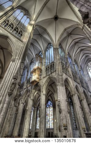 Detail Of Cologne Cathedral In Germany