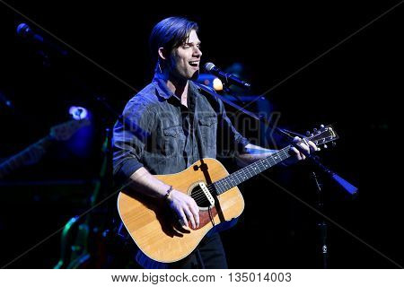 NEW YORK-APR 30: Chris Carmack performs onstage during the 'Nashville' Tour at The Beacon Theater on April 30, 2015 in New York City.