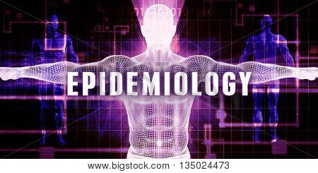 Epidemiology as a Digital Technology Medical Concept Art 3D Illustration Render
