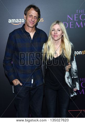 LOS ANGELES - JUN 14:  Tony Hawk arrives to the 'The Neon Demon' Hollywood Premiere  on June 14, 2016 in Hollywood, CA.                