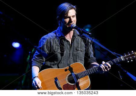 NEW YORK-APR 30: Chris Carmack performs onstage during the 'Nashville' Tour at The Beacon Theatre on April 30, 2015 in New York City.