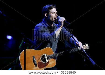 NEW YORK-APR 30: Chris Carmack performs onstage during the 'Nashville' Tour at The Beacon Theatre on April 30, 2015 in New York City.