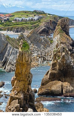 Arnia Beach Coastline Landscape.