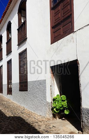 Architectural detail in Agulo Village, La Gomera, Spain, Europe