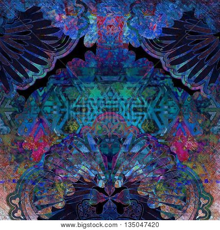 patterned abstract  motley vivid spotted background symmetric