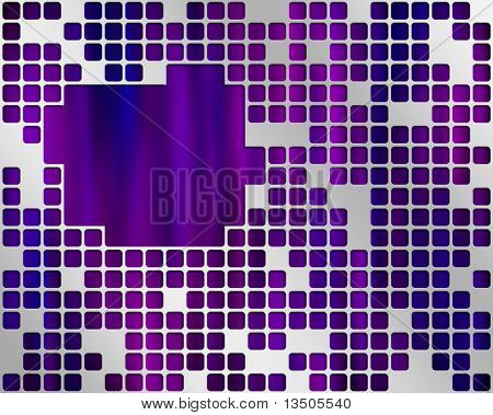 Purple Under Metal Grid, place for text